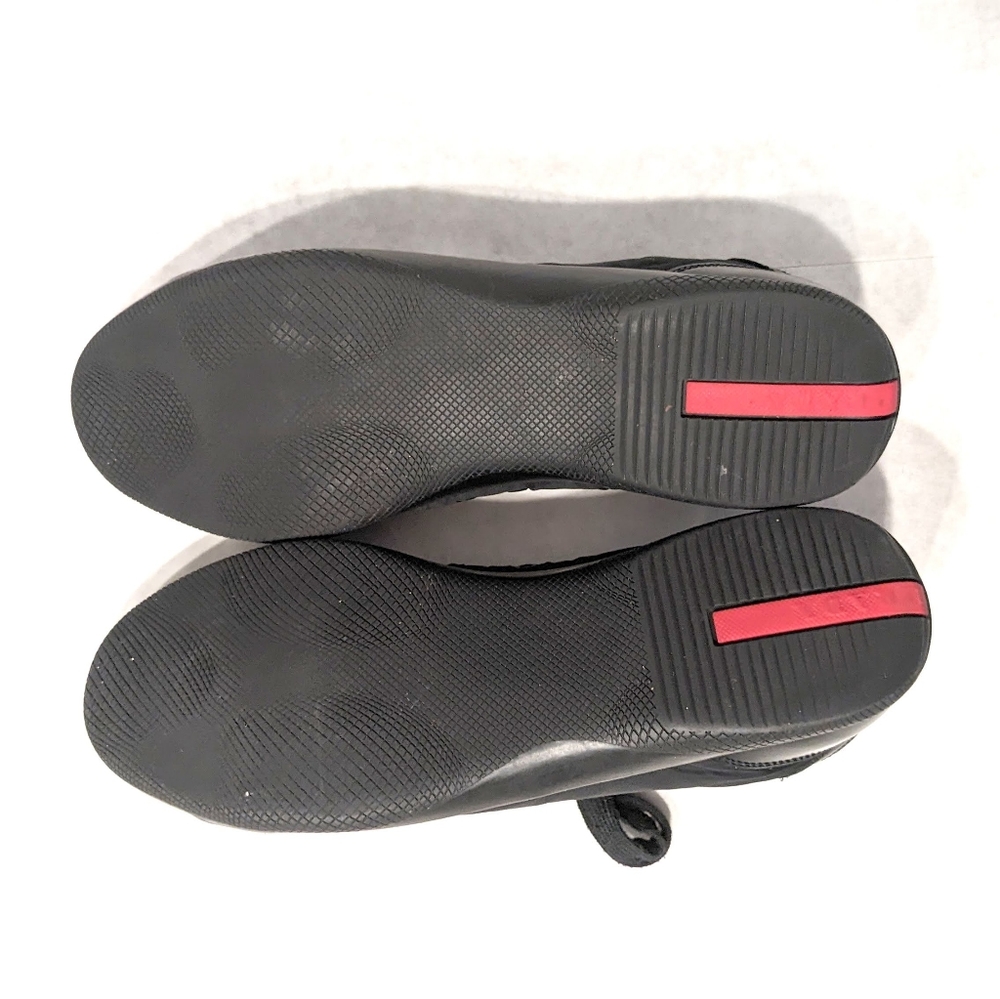 PRADA Men's black nylon leather sneakers - Picture 3 of 13